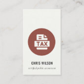 BRUIN ROEST MODERNE BELASTINGAANGIFTE AGENT PREPAR VISITEKAARTJE (Voorkant)