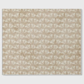 Bruin  roestbijenpatroon cadeaupapier (Vlak)