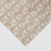 Bruin  roestbijenpatroon tissuepapier (Detail)