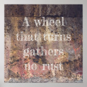 Bruin roestpatroon poster (Voorkant)