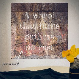 Bruin roestpatroon poster