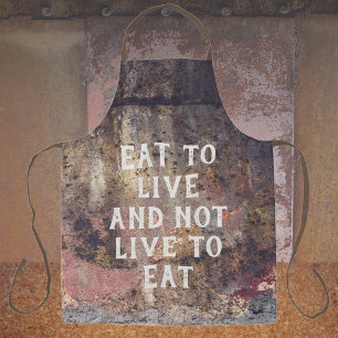 Bruin roestpatroon schort