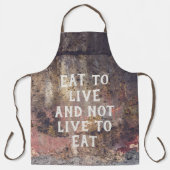 Bruin roestpatroon schort (Voorkant)