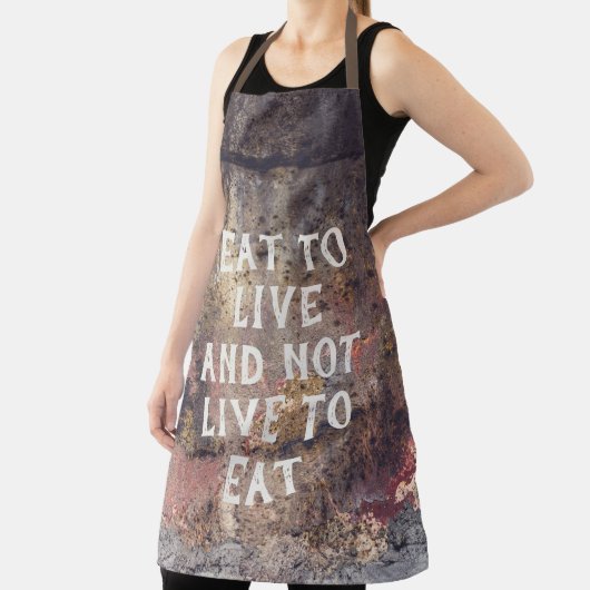 Bruin roestpatroon schort (Insitu)