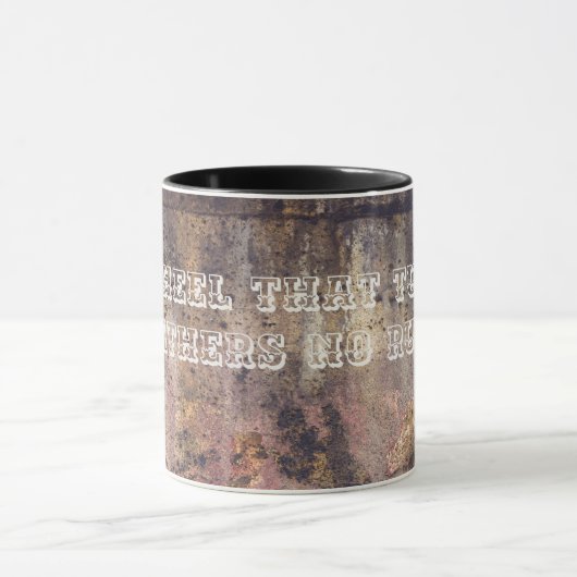 Bruin roestvrij mok (Midden)