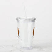Bruin Rond Zakelijk Merk op Acryl Tumbler Acryl Drinkbeker (Links)