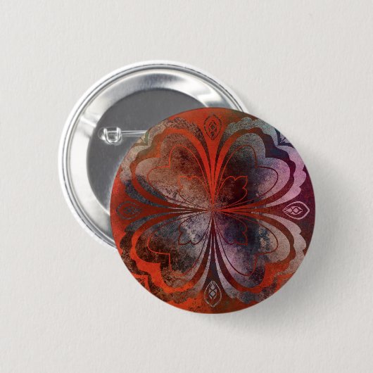 bruin ronde button 5,7 cm (Voorkant /achterkant)