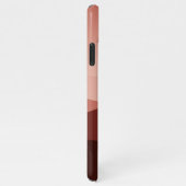 Bruin Rood Blush Perzik Sinaasappel Abstracte Kuns iPhone Hoesje (Rechterkant)