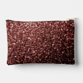 Bruin rood faux glitter schittert etui (Achterkant)