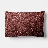 Bruin rood faux glitter schittert etui (Voorkant)