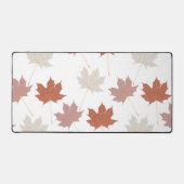 Bruin rood herfst bloemblaadjes Y2K patroon Bureaumat (Voorkant)