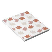 Bruin rood herfst bloemblaadjes Y2K patroon Notitieblok (Schuin)
