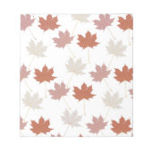 Bruin rood herfst bloemblaadjes Y2K patroon Notitieblok (Voorkant)