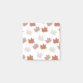 Bruin rood herfst bloemblaadjes Y2K patroon Post-it® Notes