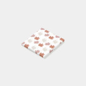 Bruin rood herfst bloemblaadjes Y2K patroon Post-it® Notes (Schuin)