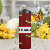 Bruin Rood Moderne Schildpad Tumbler Thermosbeker