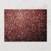 Bruin Rood nep Glitter glinstert Briefkaart (Voorkant)