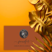 Bruin Roos Make-up Artiest Logo Lashes QR CODE Visitekaartje