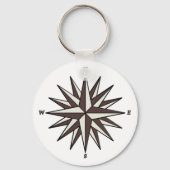 Bruin Roos Sleutelhanger (Voorkant)