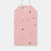 Bruin Roze Prinses Eenhoorn 1e Verjaardag Cadeaulabel (Achterkant)