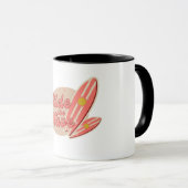 Bruin Roze  Ride de Wave Mok (Voorkant rechts)