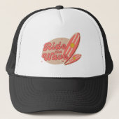 Bruin Roze Ride The Wave Petten (Voorkant)