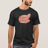 Bruin Roze  Ride the Wave T-shirt (Voorkant)