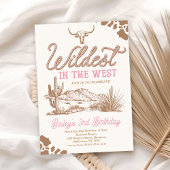 Bruin Roze Wildest Wildest in het Westen Verjaarda Kaart