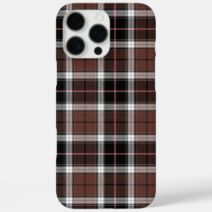 Bruin ruitjespatroon iPhone 16 pro max hoesje