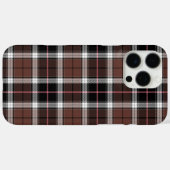 Bruin ruitjespatroon Case-Mate iPhone case (Achterkant (horizontaal))