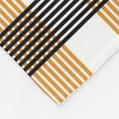 Bruin ruitpatroon fleece deken (Hoek)