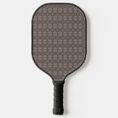 Bruin ruitpatroon pickleball paddle (Achterkant)