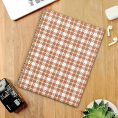 Bruin ruitpatroon planner