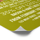 Bruin rundvee, Boer & Slager Adverteren Poster (Hoek)