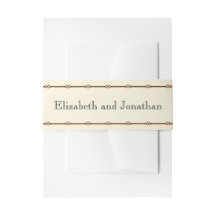 Bruin Rustic country Wedding Belly Bands