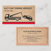 Bruin - Rustic Kraft - autosleepboot Visitekaartje (Voorkant / Achterkant)