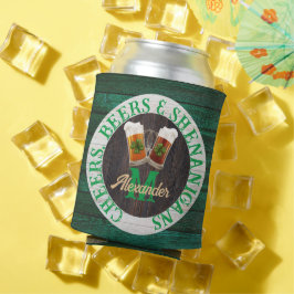 Bruin Rustic Wood Cheers Beers Shenanigans Blikjeskoeler