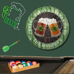 Bruin Rustic Wood Cheers Beers Shenanigans Dart Bo Dartbord<br><div class="desc">Cheers Beers and Shenanigans Beer stein mokken met 4-bladklaver shamrock. Dit Iers Beer Drink dartboard is precies goed voor je gelegenheid en maakt de perfecte gepersonaliseerde Gift. Het is geweldig voor afstuderen bruiloften,  feestjes,  familiereünigen en gewoon alledaagse plezier. Onze gebruiksvriendelijke sjabloon maakt het personaliseren gemakkelijk.</div>