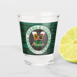 Bruin Rustic Wood Cheers Beers Shenanigans Shot Glas