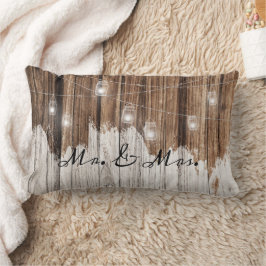 Bruin Rustiek Hout met Verlichting aanpasbaar Kussen