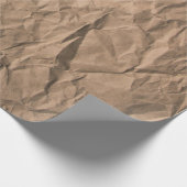 Bruin ruw gemalen kringlooppapiertextuur cadeaupapier (Hoek)