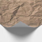 Bruin ruw gemalen kringlooppapiertextuur cadeaupapier (Hoek)