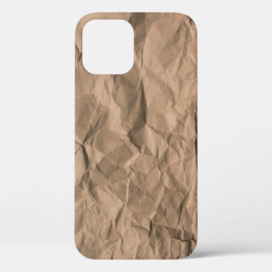 Bruin ruw gemalen kringlooppapiertextuur Case-Mate iPhone case (Achterkant)