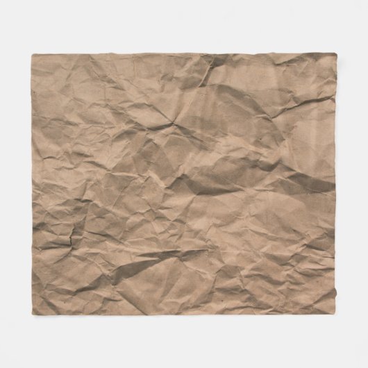 Bruin ruw gemalen kringlooppapiertextuur fleece deken (Voorkant (Horizontaal))