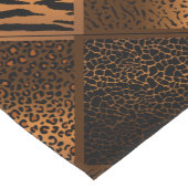 Bruin Safari Animal Geometrische patronen Korte Tafelloper (Hoek)