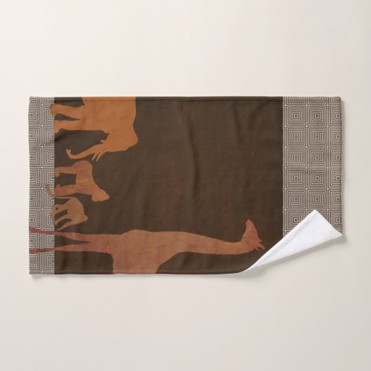 Bruin Safari Oerwoud dierentuin Bad Handdoek (Handdoek)