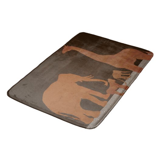 Bruin Safari Oerwoud dierentuin Badmat (Gekanteld)