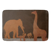 Bruin Safari Oerwoud dierentuin Badmat (Voorkant)