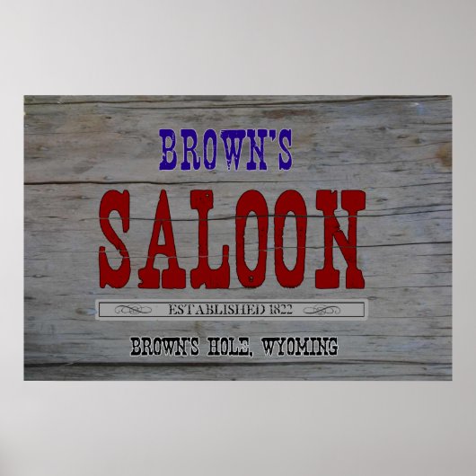 Bruin Saloon Poster (Voorkant)