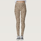Bruin samenstellend boek  PatroonLeggings Leggings (Voorkant)